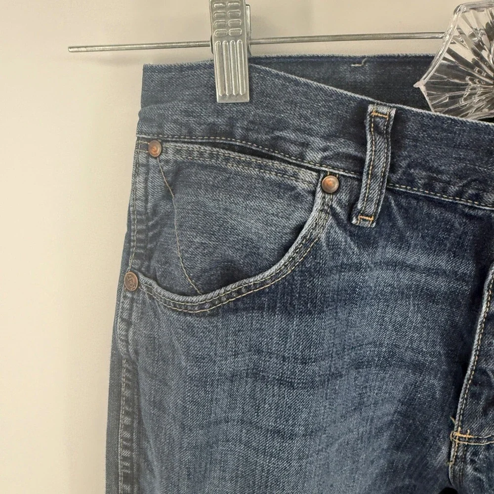 Wrangler Retro Slim Bootcut Jeans Mens 32x32 Dark Wash Blue Denim 77MWZSD Mexico